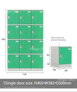 heavy duty plastic school lockers dent resistant