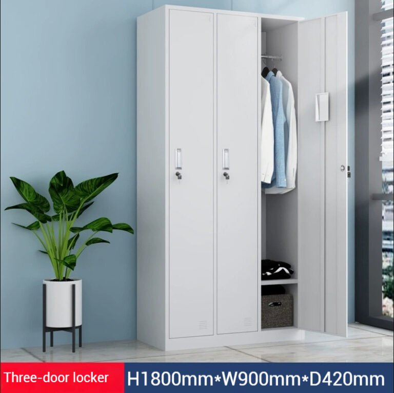 Wholesale 3-Door Steel Lockers – Knock-Down Metal Cabinet (Factory Direct Pricing)