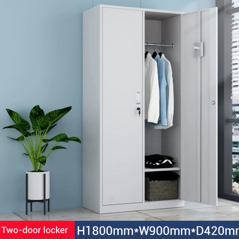 Heavy-Duty 2-Compartment Secure Lockers for Industrial Uniform & PPE Storage