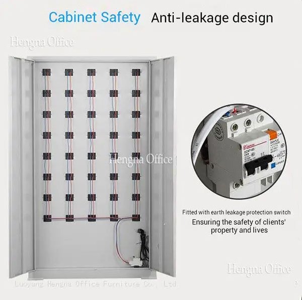 Anti-leakage protection switch on JunTuo phone charging cabinet