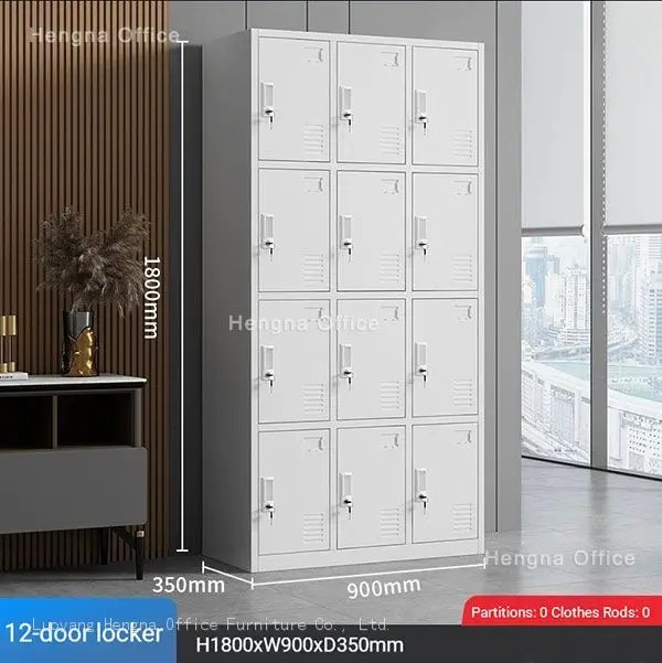 Commercial steel locker with multi-door design