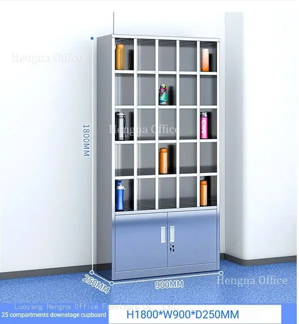Maximizing Space in Small Offices: The Role of Stainless Steel Water Bottle Storage Cabinets (H1800mm x W900mm x D250mm)