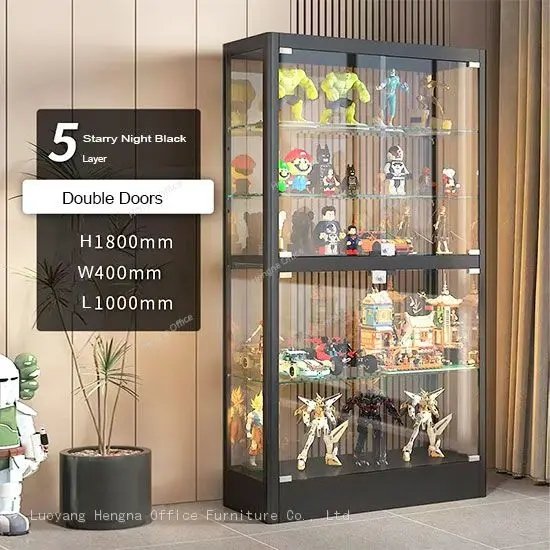 Why the Modern Display Cabinet with Circular Frame Design and 5 Layers is the Ultimate Storage Solution for Your Collectibles