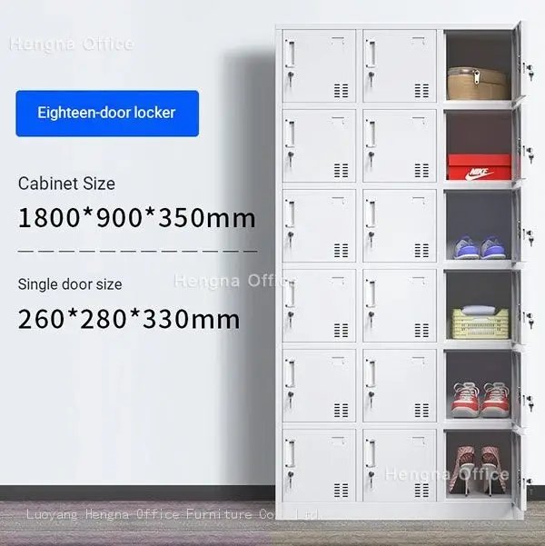 Multi-door steel locker for school use