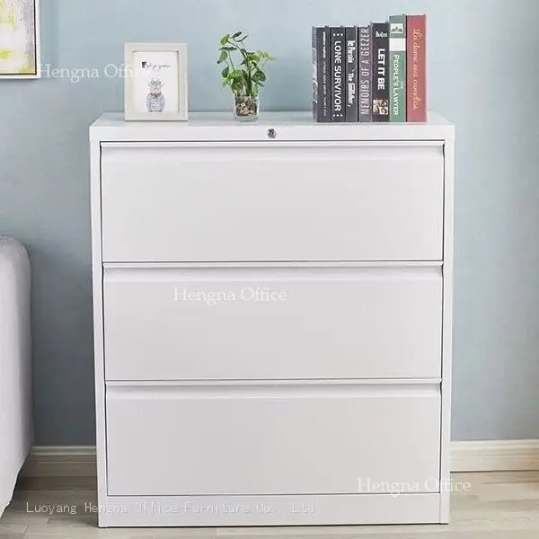 Metal card file cabinet for office record management