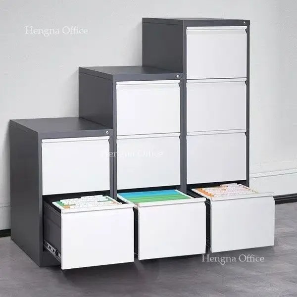 High-density card file cabinet storage system