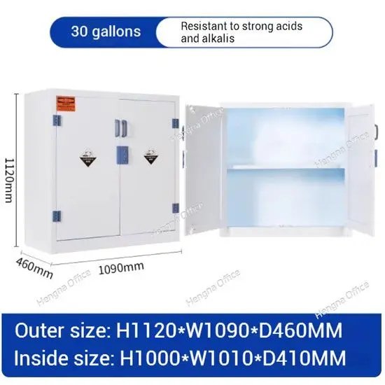 30-gallon chemical storage
