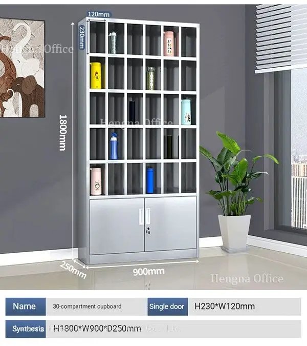 Stainless Steel Water Bottle Storage Cabinet for Office