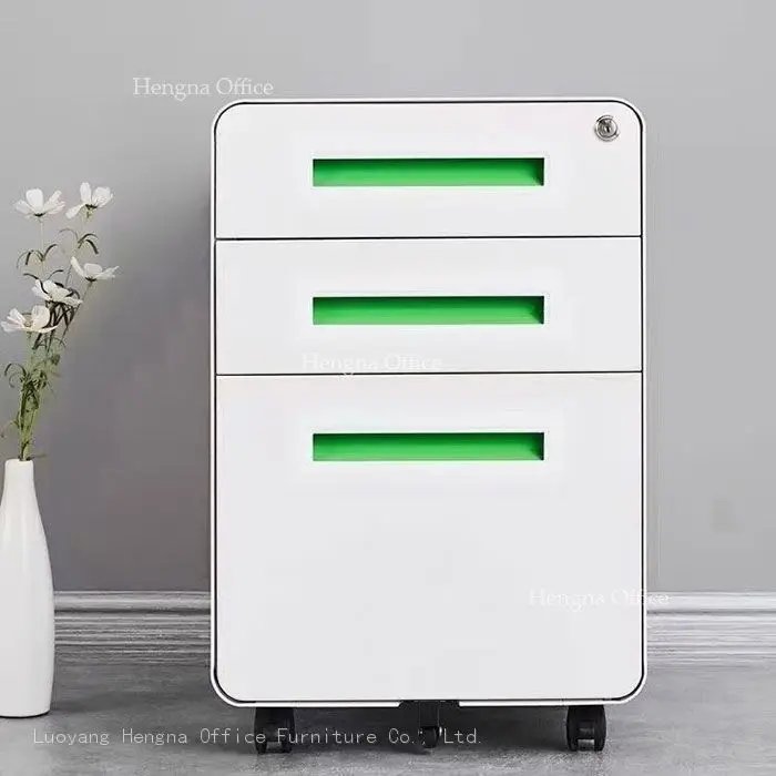 3 drawer metal card file cabinet for professional use