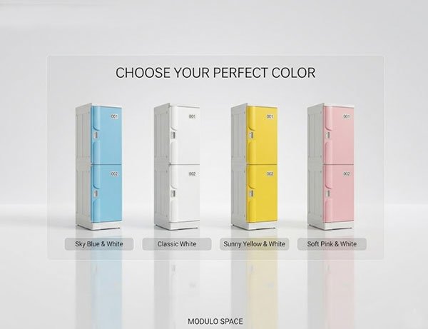 ABS locker multiple color door options for zone identification