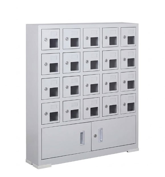 Y1 Mobile Phone Charging Cabinet 20 Slots, Viewing Window, Pre-Assembled — E-Sports Facility Wholesale