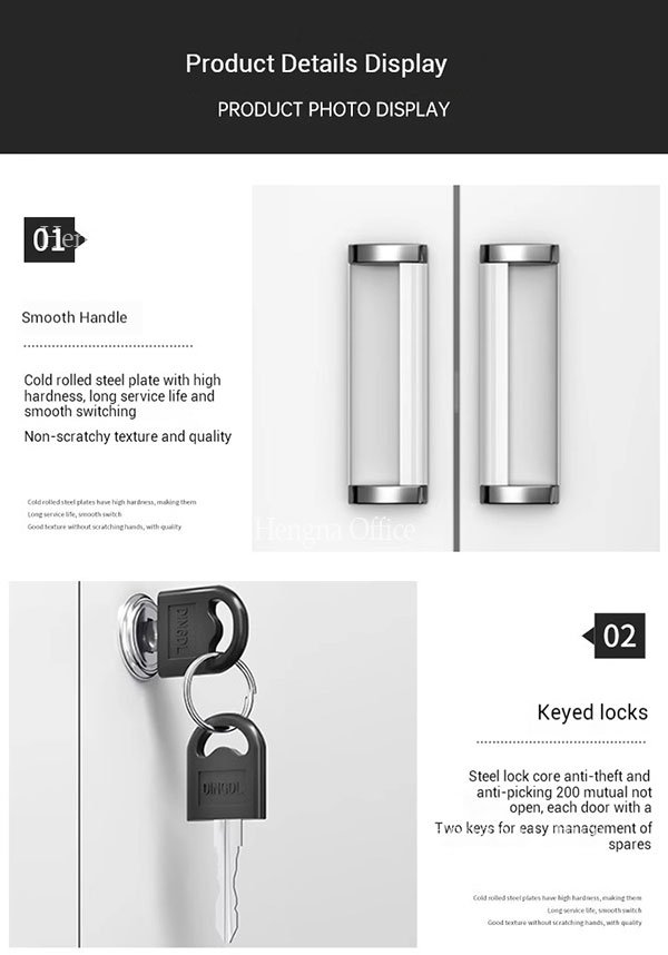 single-piece folded door frame recessed handle GMP locker