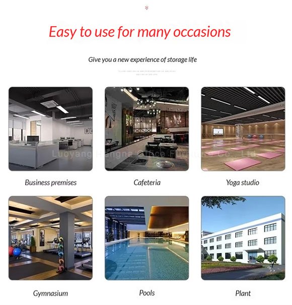 abs plastic locker application venues 6 scenes 6-Door ABS Locker for Small Gyms — Rustproof Waterproof Construction for Poolside Changing Rooms