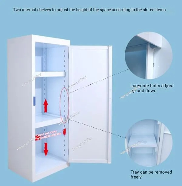 Vented PP Acid and Alkali Cabinet | Lockable Corrosive Storage with CE Certification 2 PP acid cabinet with adjustable leak-proof spill tray shelves for safe chemical storage
